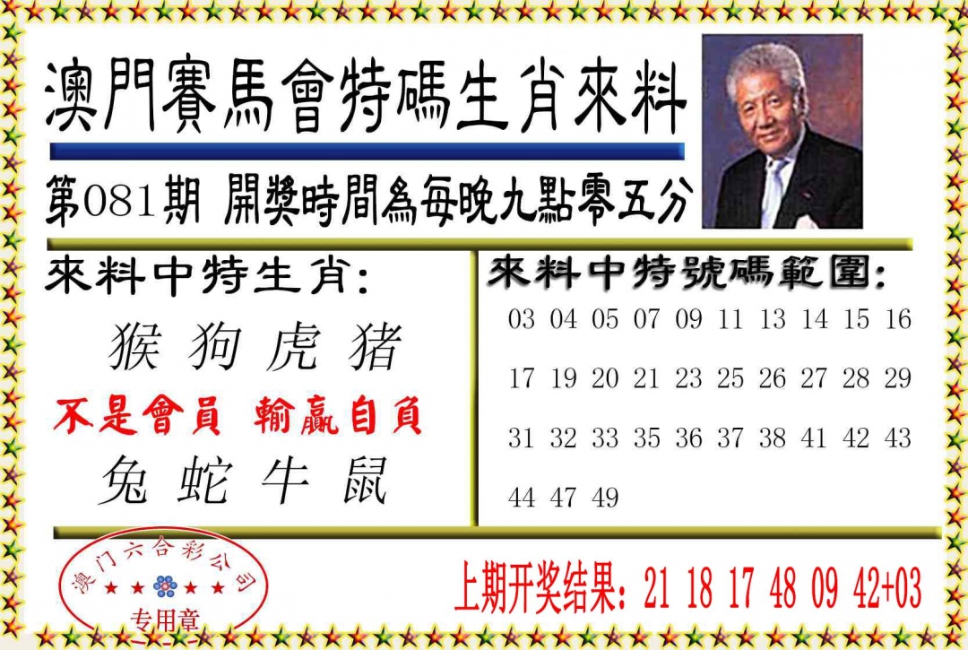 081期特码生肖来料[图]