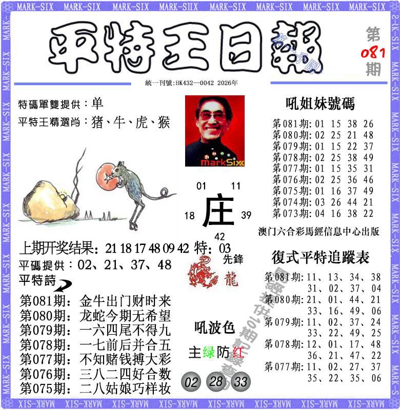 081期平特王日报[图]